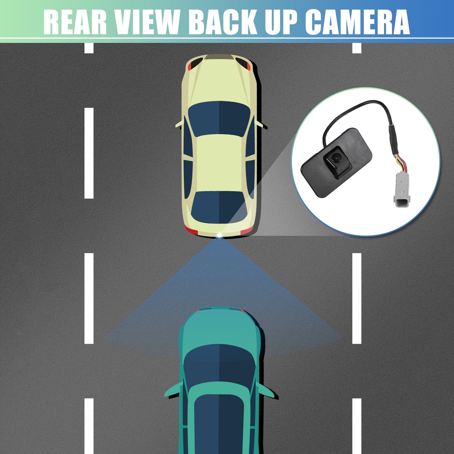 1pcs Rear View Back Up Camera Rear Park Assist Reverse Camera for Chevrolet Suburban 3500 2016-2019