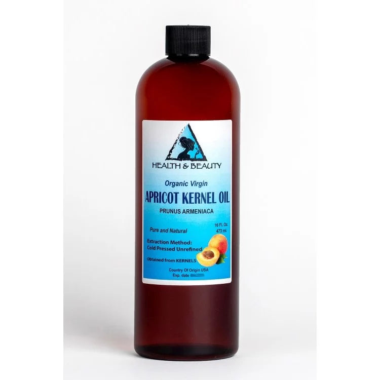 Apricot Kernel Oil Unrefined Organic Virgin Cold Pressed Raw Natural Pure 64 oz