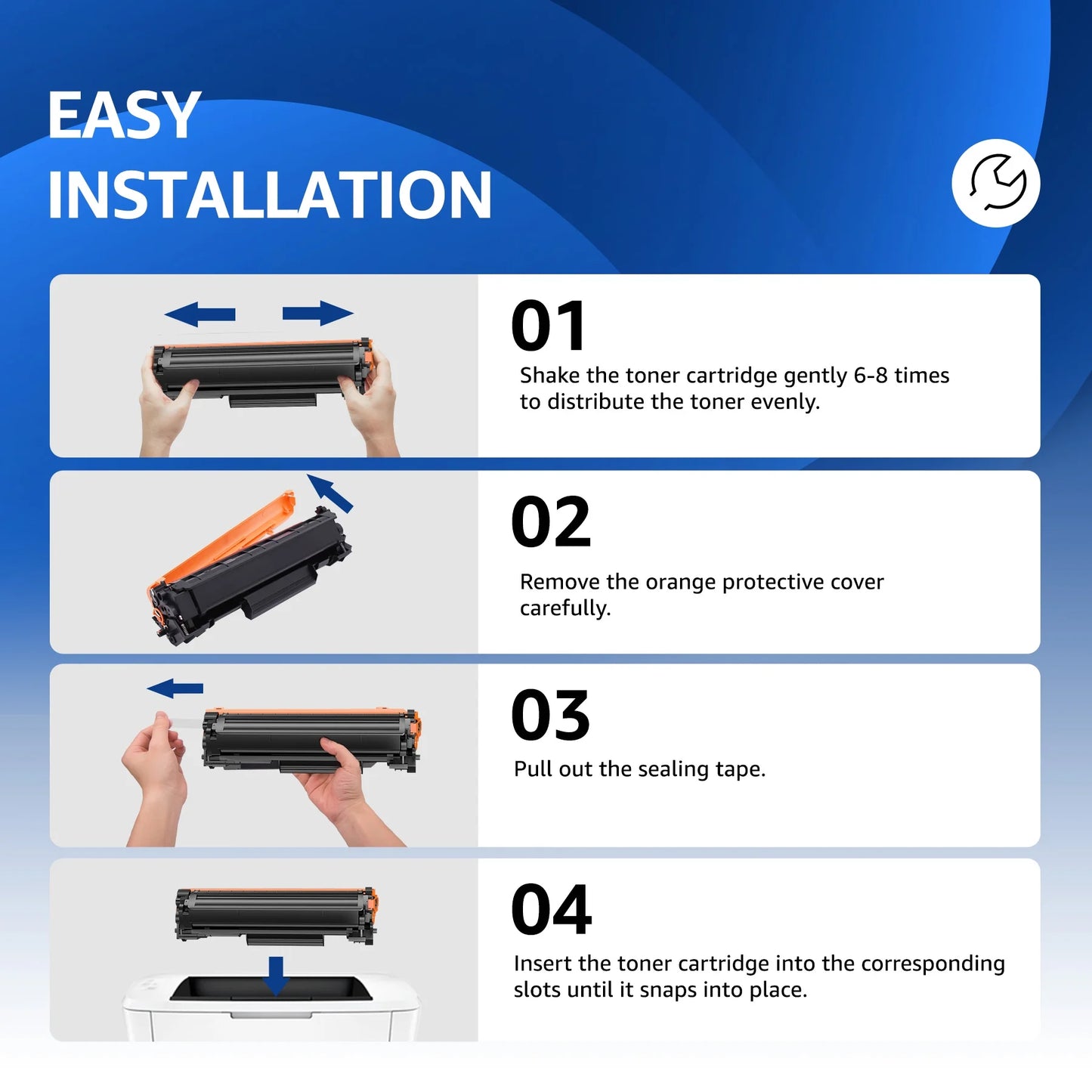 48A Toner Cartridge Replacement for  48A CF248A for  Laserjet Pro MFP M15w M29w M28w M15a M15 M14 M17 M28 M31 M31w M28a M29a M30w M16a M16w Printer Black Toner (3 Pack)