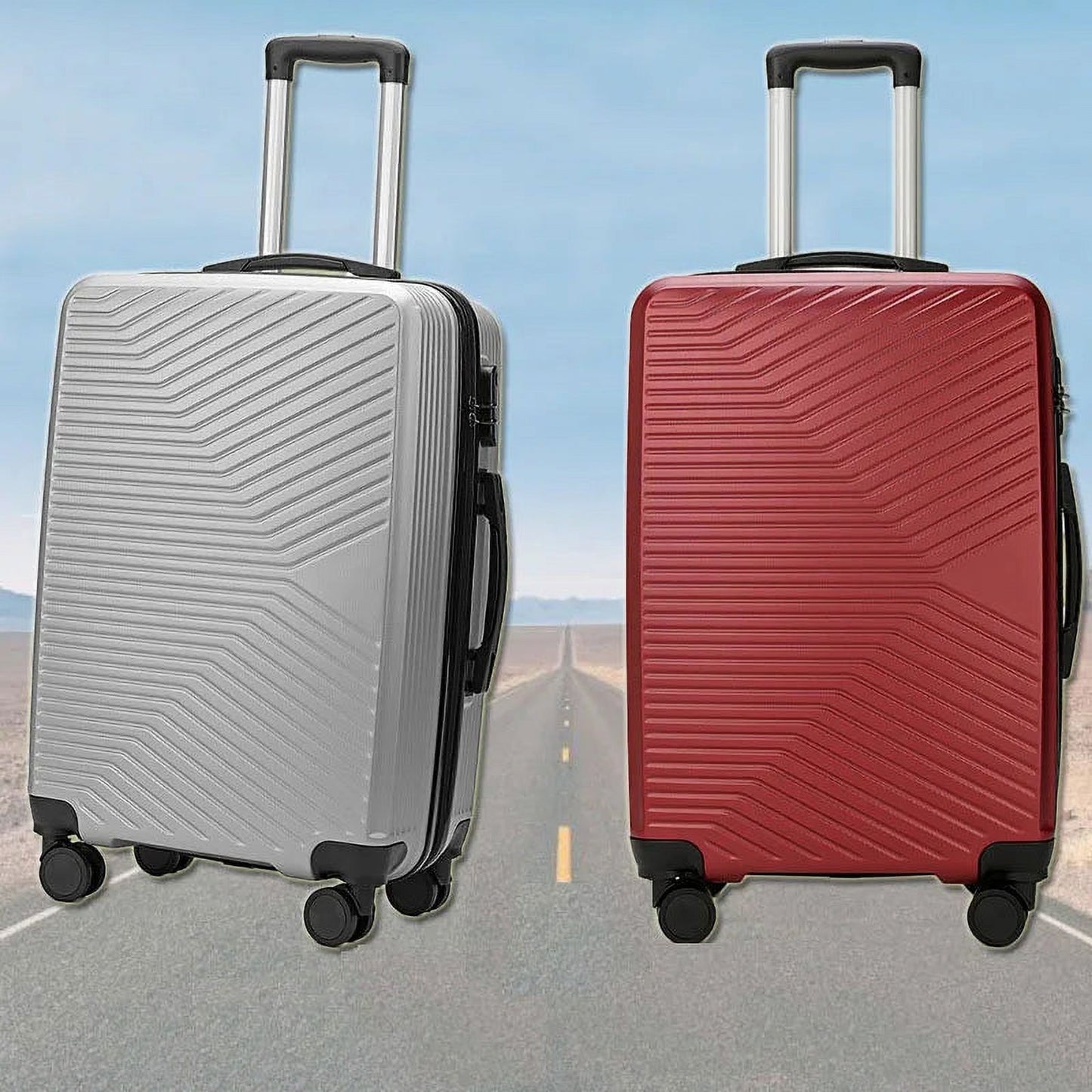 20" 24 Inch Carry-on Travel Suitcase With Cabin Wheels Trolley Rolling Zipper Luggage Bag Boarding Case Valise Free Shipping