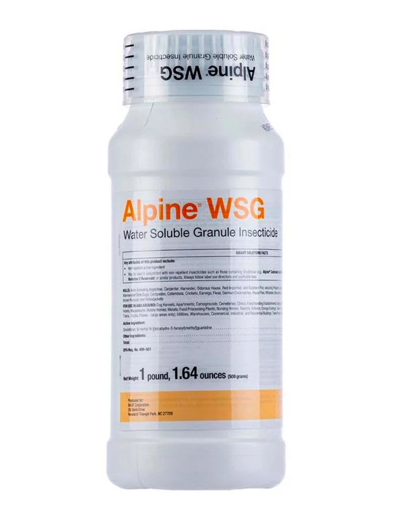 Alpine Wsg liquid Soluble Granule Insecticide 500g Jar Flea Bed Bug Roach Control