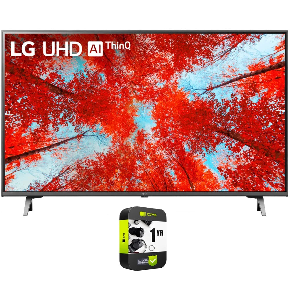 50UQ9000PUD 50 Inch HDR 4K UHD LED TV 2022 Bundle with 1 YR CPS Enhanced Protection Pack