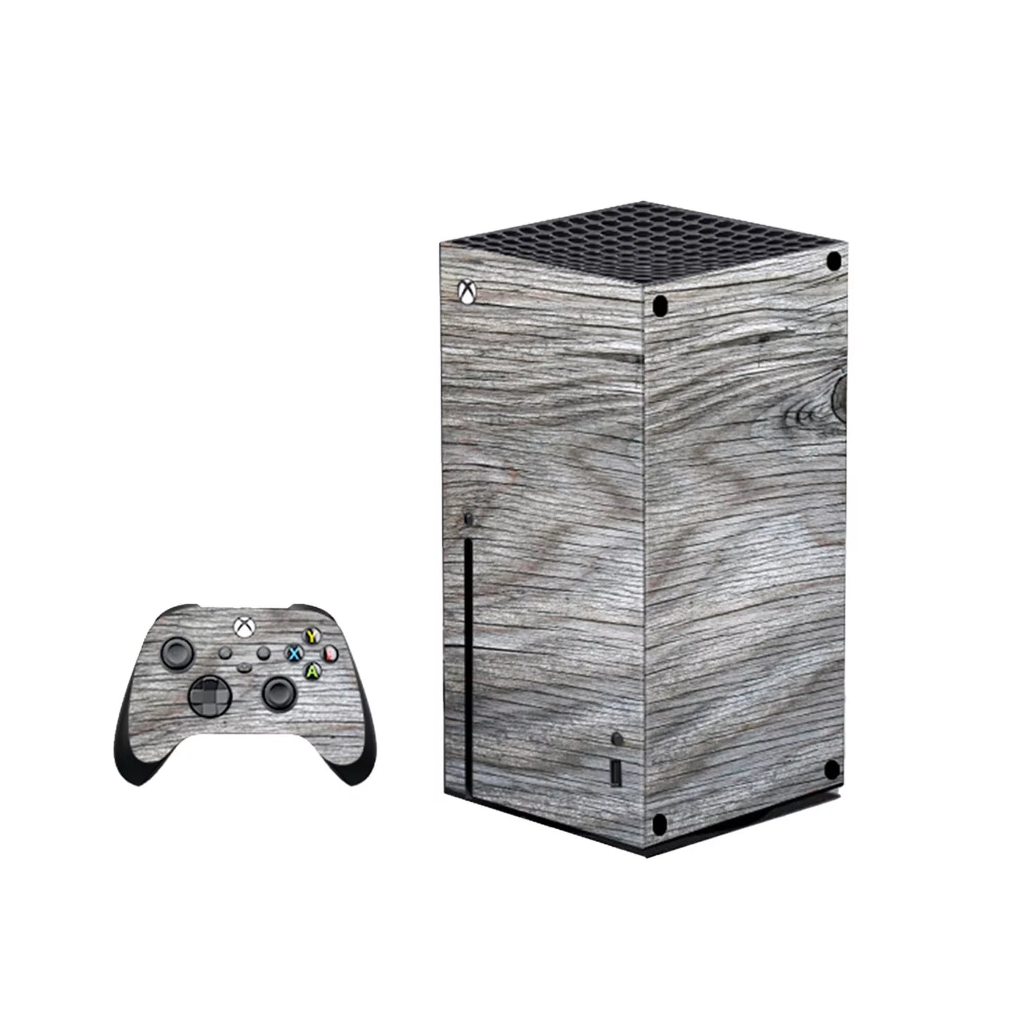 2021 Latest Xbox Gaming Console Black 1TB SSD Bundle with Wireless Controller and Mytrix Technology Full Body Customized Skin Wooden Ash Gray