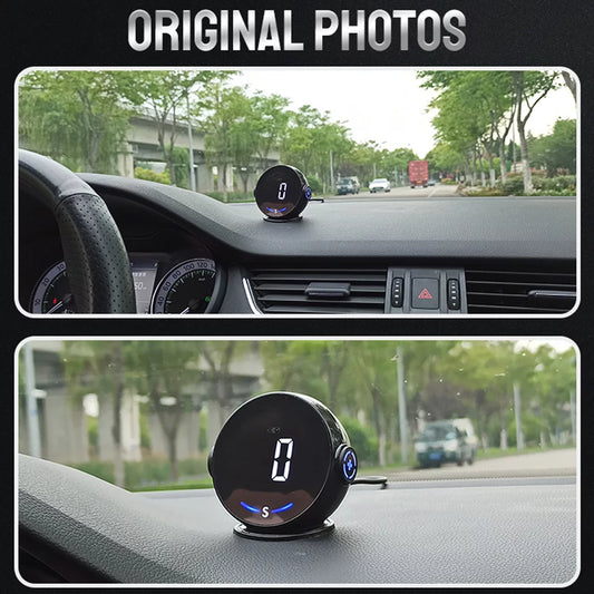 Apexeon Car Head Up Display, H600G Speedometer， Digital Speed Tracking and Altitude Meter for Enhanced Driving Safety