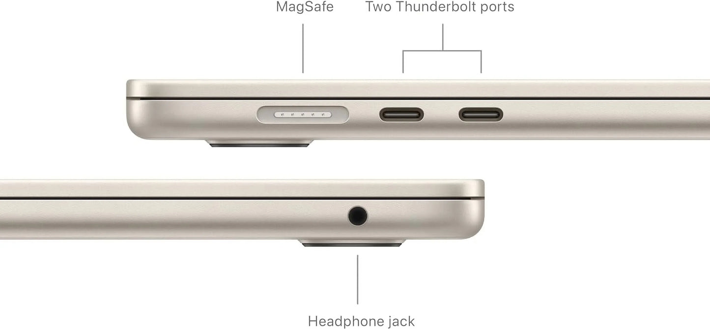 2024 Laptop_MacBookAir 15" M3with 8-core CPU and 10-core GPU, 8GB, 512GB SSD - Starlight