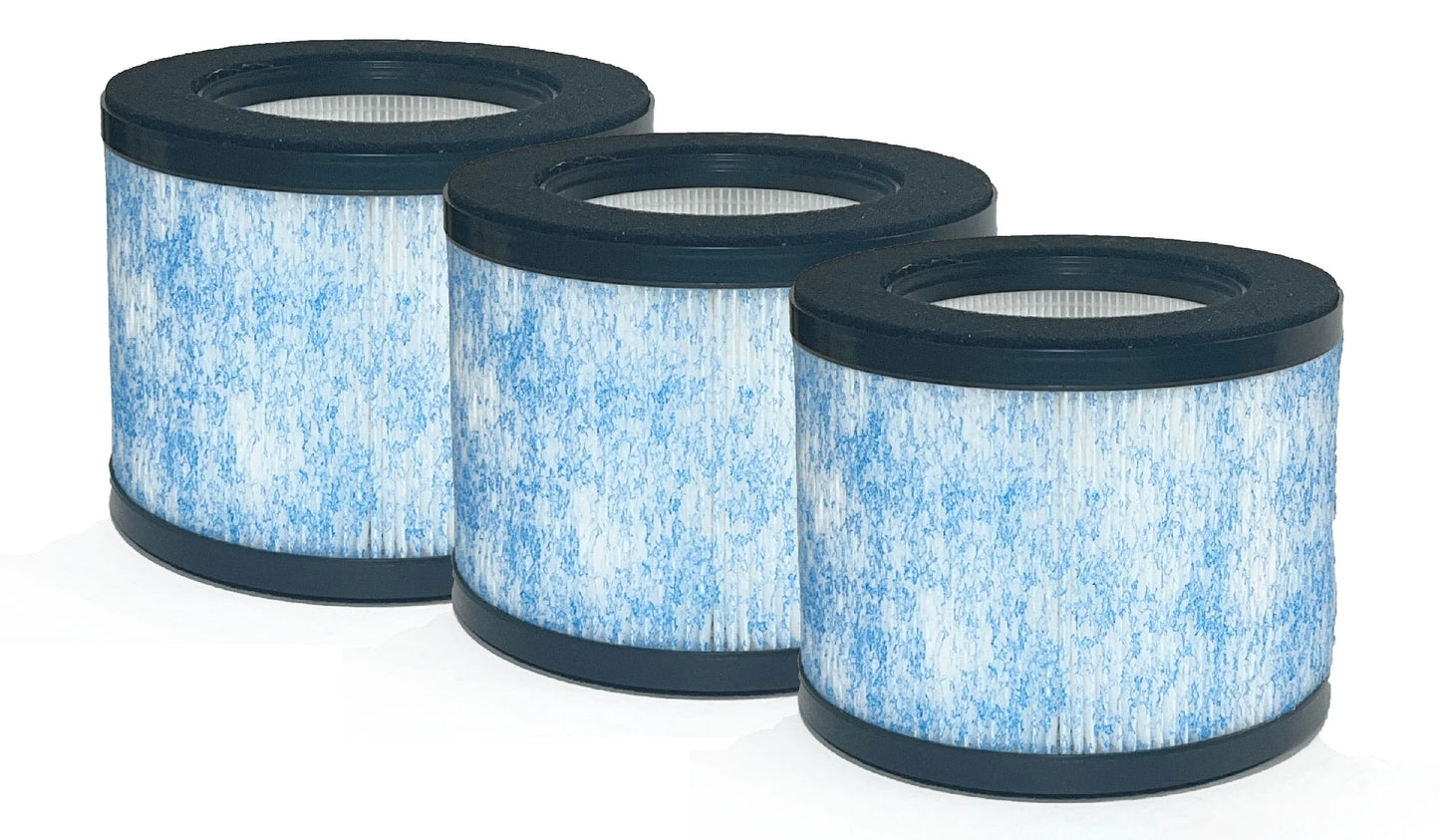 3 Packs. Nispira True HEPA Filter Replacement appropriate with Ibuki Air Purifier C102 MA-01CW, MA-18, Okaysou AirMic4S