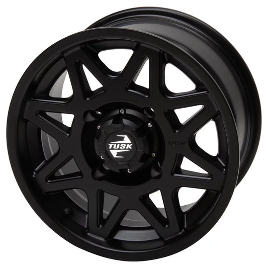 4/137 Tusk Tintic Wheel 14x7 5.0 + 2.0 Matte Black For CAN-AM Maverick X3 Max X RS Turbo RR Smart-Shox 72 Inch 2021-2022