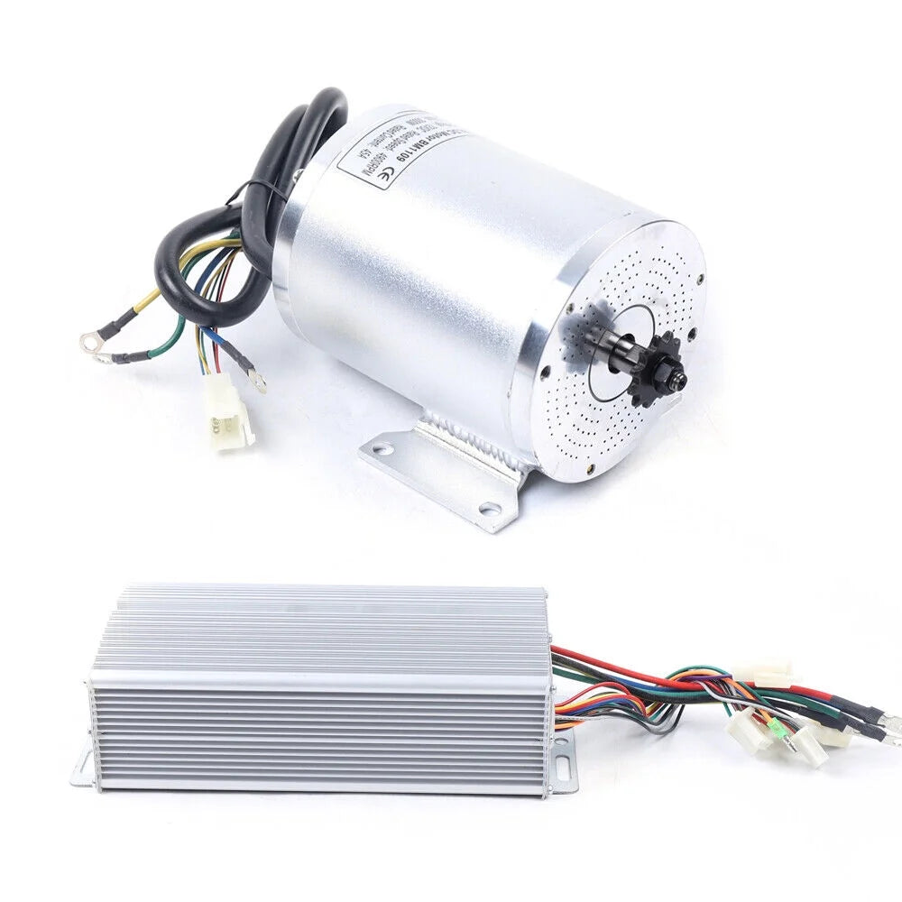 3000W 72V BLDC Motor Kit W/ Brushless Controller 60A for Electric Scooter E-bike