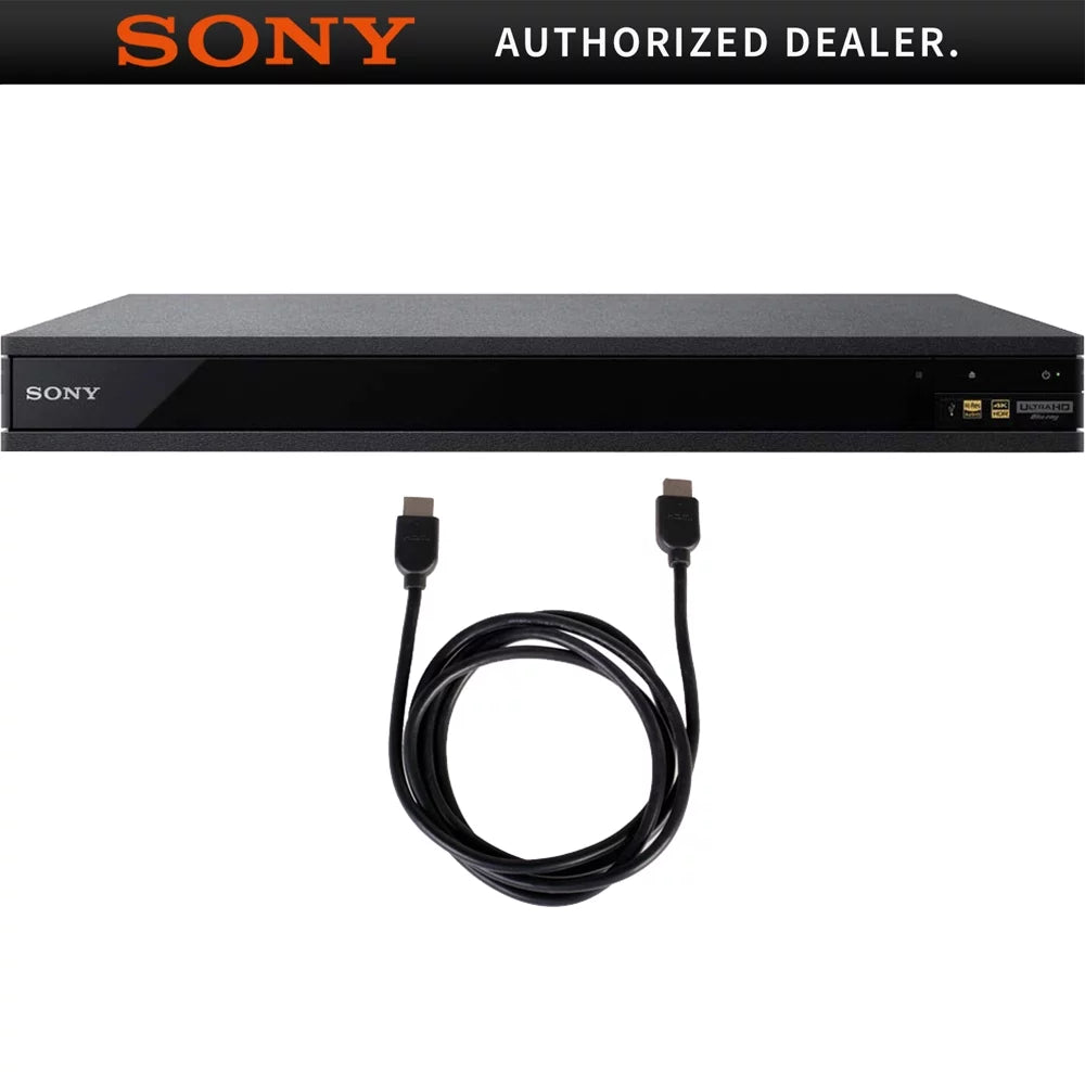 4K UHD Blu-ray Player With HDR and Dolby Atmos 2019 Model (UBP-X800M2) with 6ft High Speed HDMI Cable Black