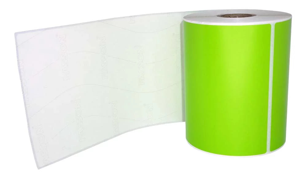 6 Rolls 4"x6" GREEN Color Direct Thermal Shipping Label matching with Zebra Eltron Printers