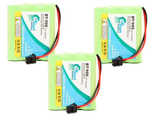 3x Pack - UpStart Battery Energizer P3702 Battery - Replacement for Energizer Cordless Phone Battery (1200mAh, 3.6V, NI-MH)