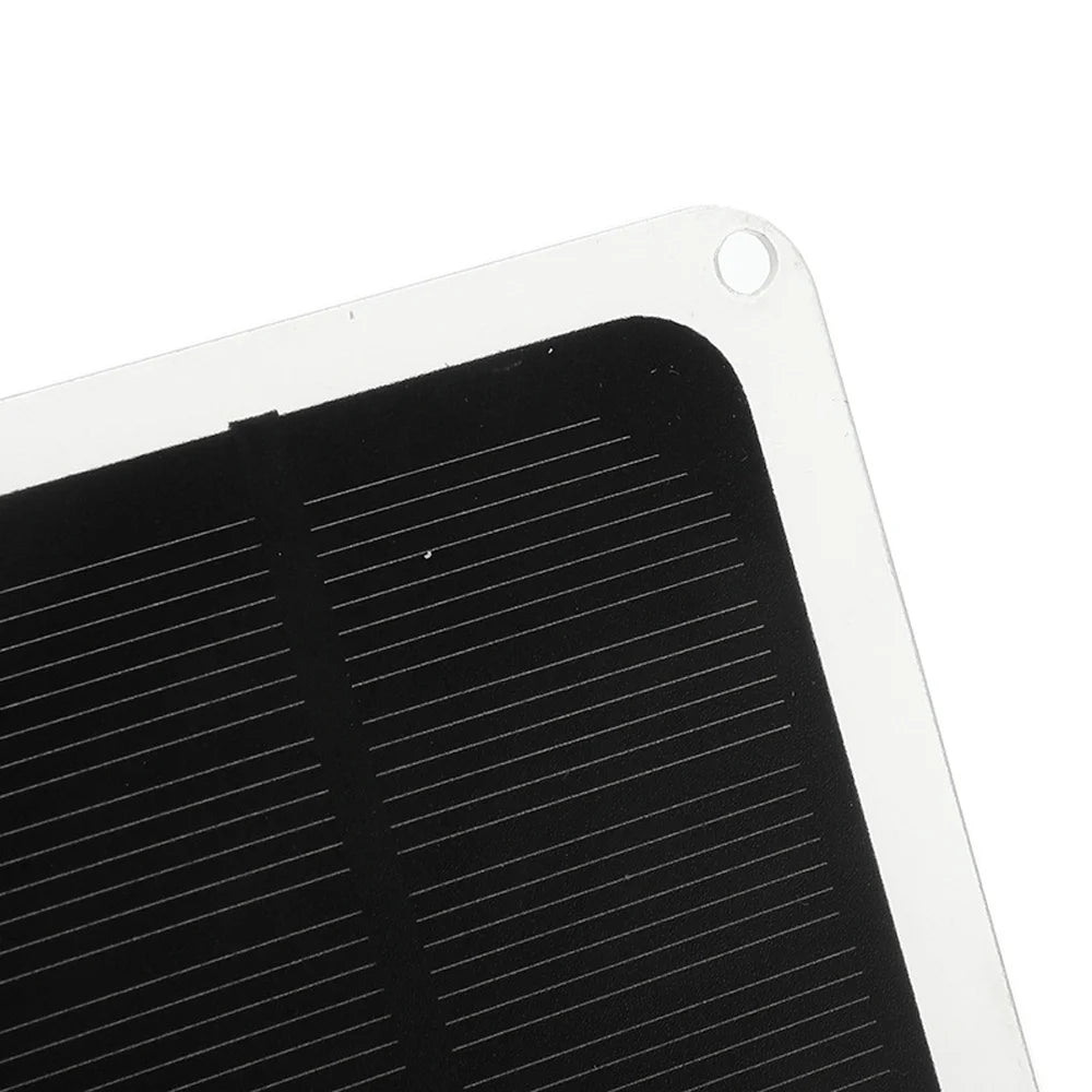 Anself 20W Monocrystalline Silicon Solar Panel for Camping Hiking Portable Charging Device