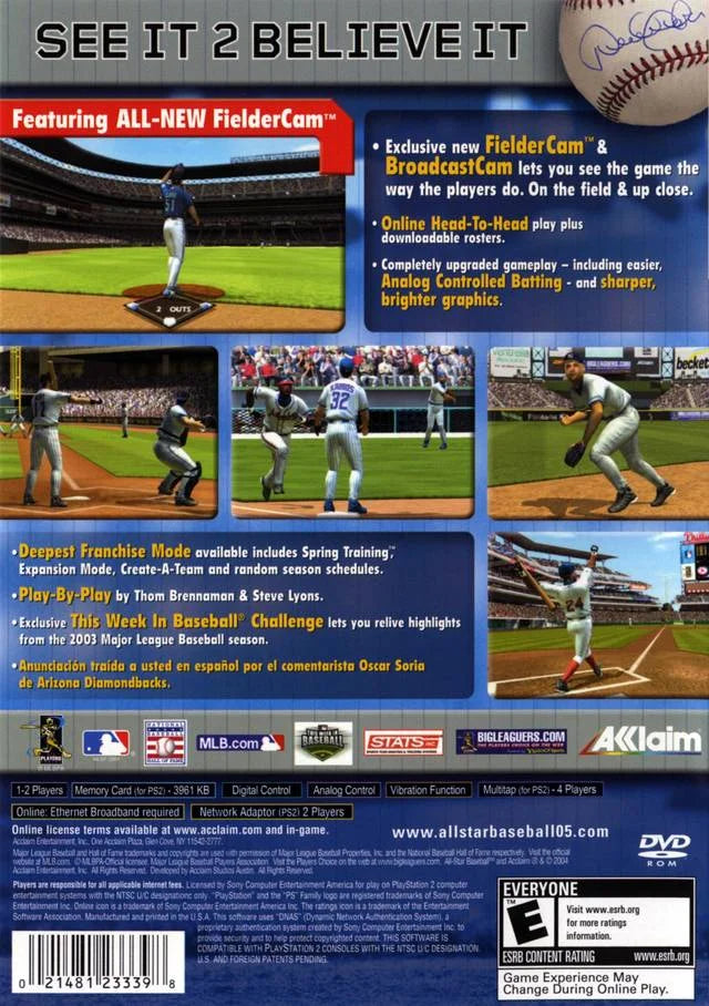 All Star Baseball 2005 PS2