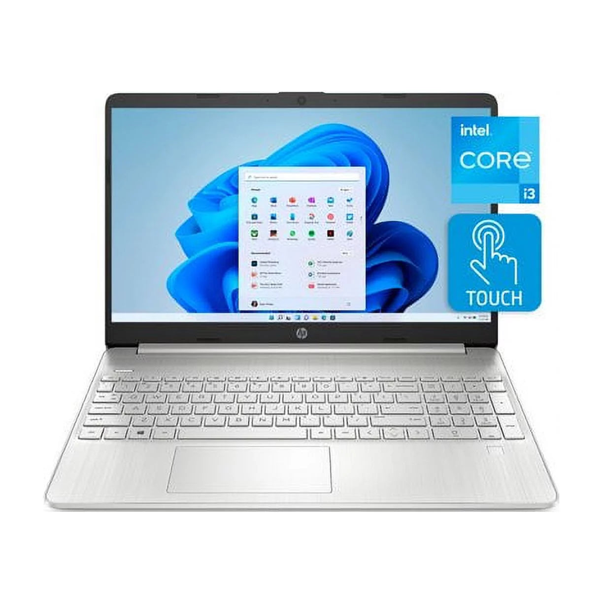 15.6" FHD Touchscreen Business Laptop, 11th Gen  Core i3-1115G4 Processor, Windows 10 Pro, 12GB RAM, 512GB SSD, HDMI, Wi-Fi 5, Bluetooth, Fingerprint Reader, Silver