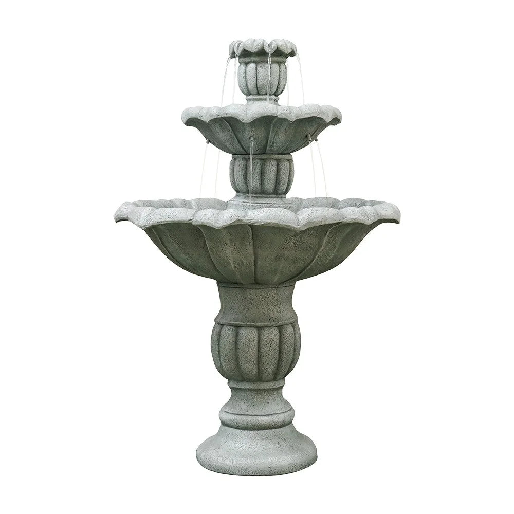 39In 3Tier Mediterranean Outdoor liquid Fountain Concrete Construction