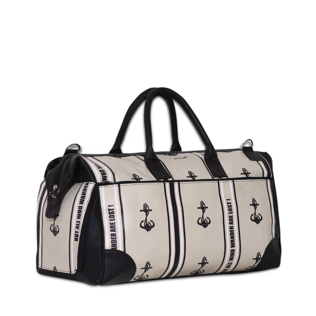 Anchors Away Unisex Large Weekender Travel  bag with Separate Shoe Compartment with Adjustable Strap