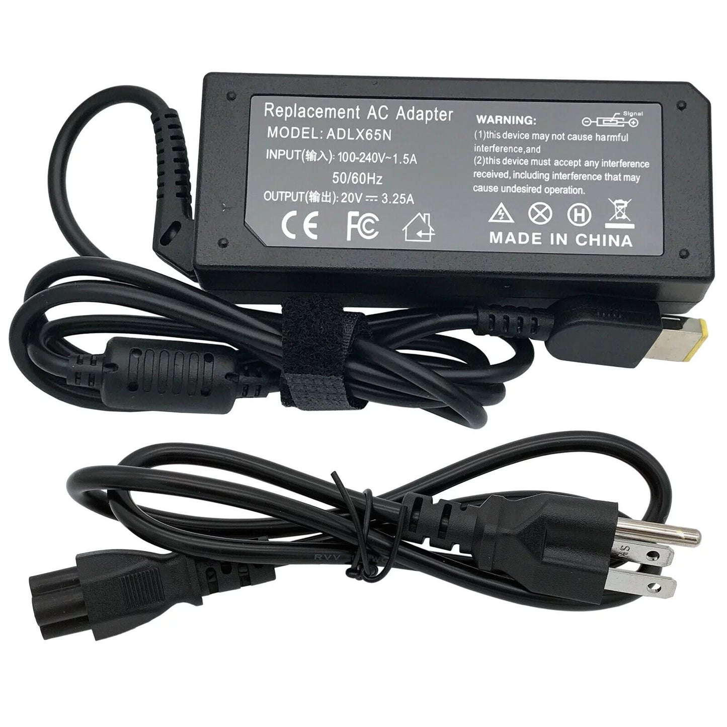 65W 20V 3.25A AC Adapter Power Charger Supply Cord For  ThinkPad X240 X250