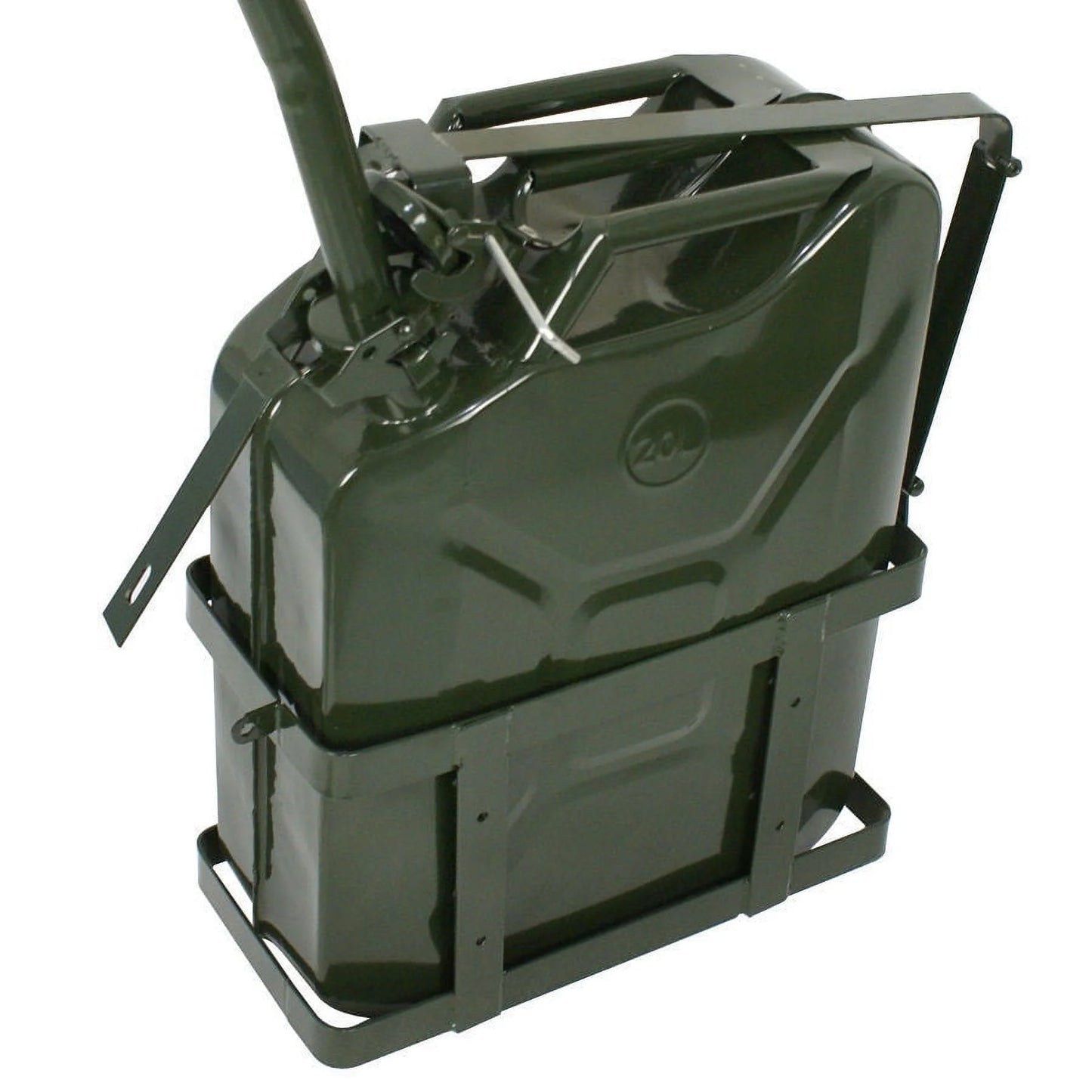 5 Gal NATO Style Jerry Can Gasoline Fuel Can Metal Tank Emergency Backup Hol 20L