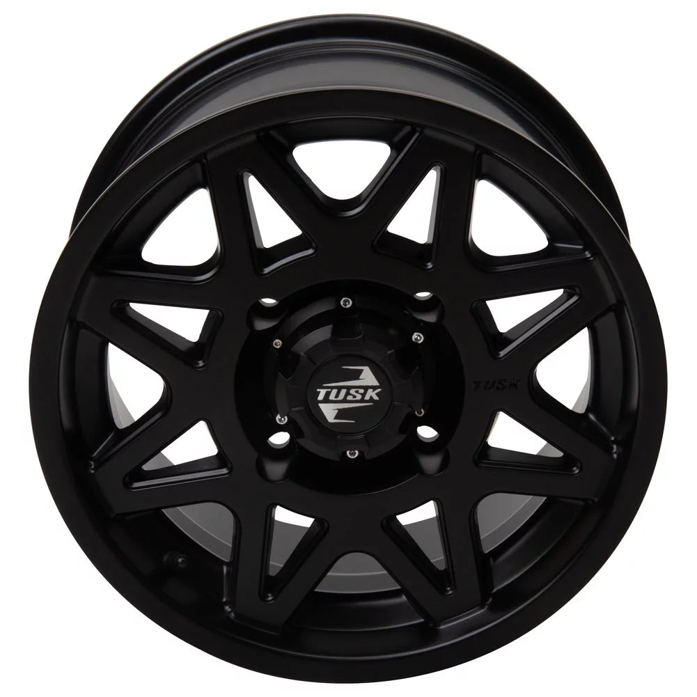 4/137 Tusk Tintic Wheel 14x7 5.0 + 2.0 Matte Black For CAN-AM Maverick X3 Max X RS Turbo RR Smart-Shox 72 Inch 2021-2022