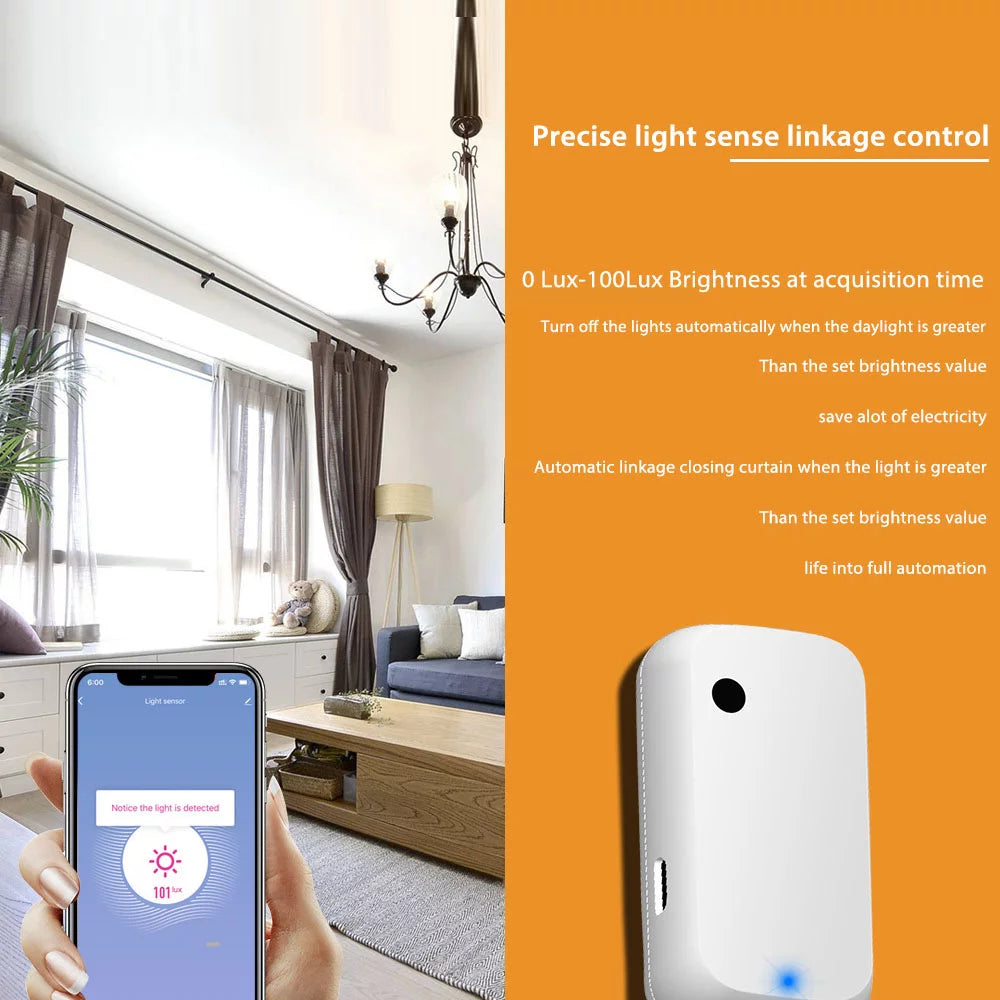 Andoer Sensor Illumination Sensor Linkage Control Brightness Sensor Work with Device suitable with Home