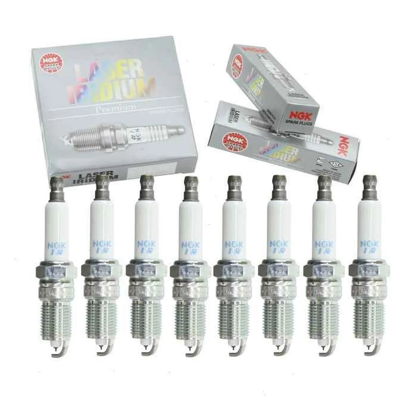 8 pc NGK Laser Iridium Spark Plugs appropriate with Chevrolet Silverado 1500 4.8L 5.3L 6.0L 6.2L V8 1999-2013