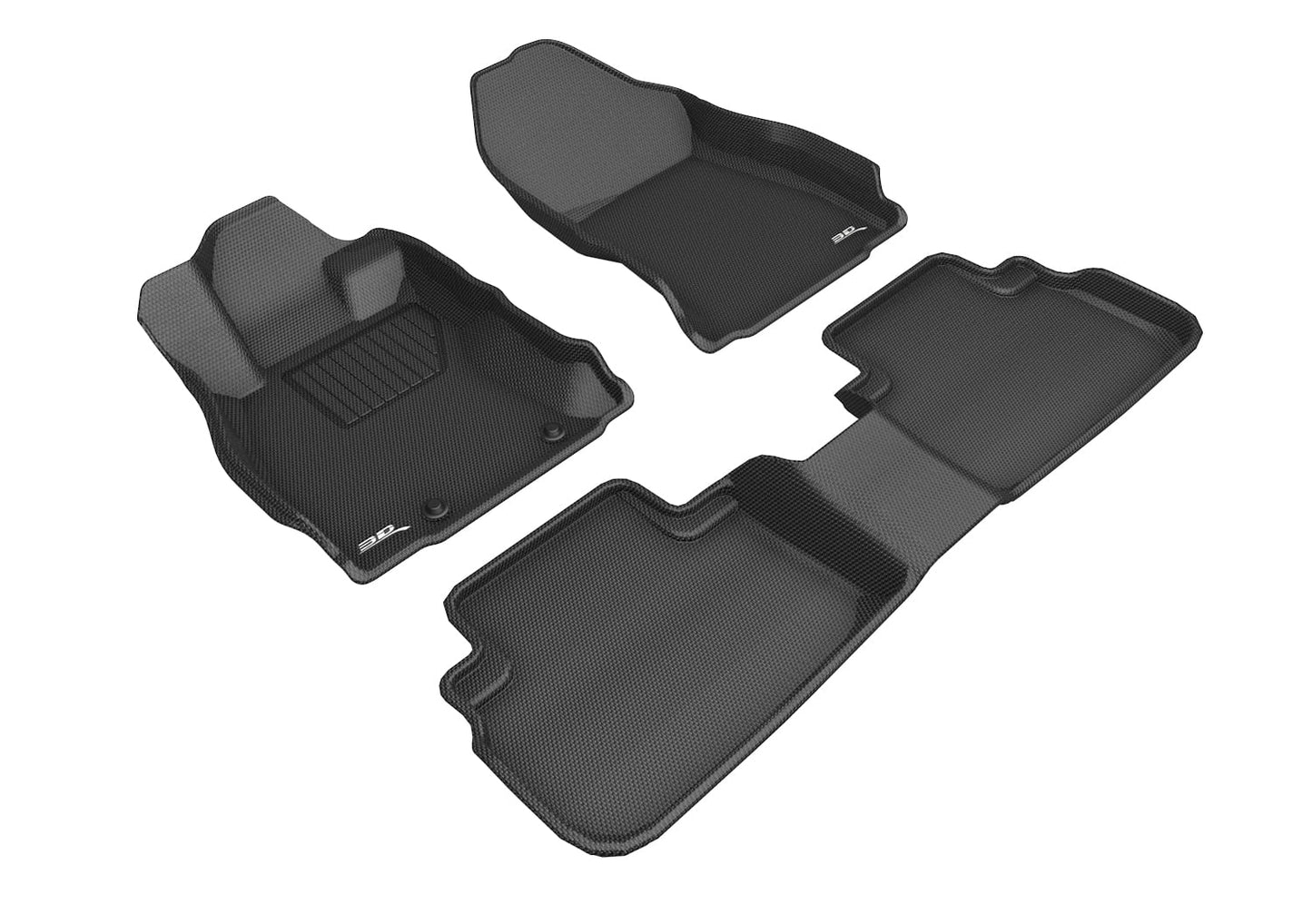 3D MAXpider KAGU Floor Mat (BLACK) suitable with SUBARU FORESTER 2019-2024 - Full Set