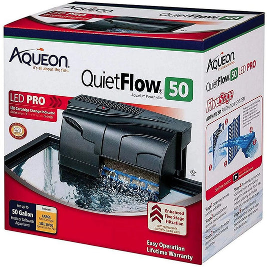 Aqueon [Aquarium, Filters Power Filters] Aqueon QuietFlow LED Pro Power Filter