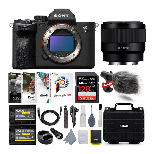 Alpha 7 IV Full Frame Mirrorless Camera with FE 50mm f/1.8 Lens Kit