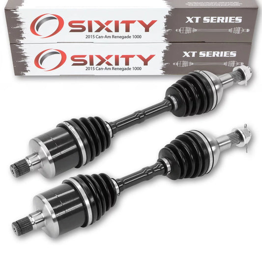 2 pc Sixity XT Rear Left Right Axle appropriate with Can-Am Renegade 1000 2015 - EFI 4X4