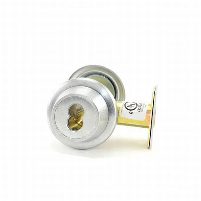 8T Series Backset 7 Pin Single Cylinder Deadbolt Standard Strike Less Core - Satin Chrome. Stanley Best  2.75 in