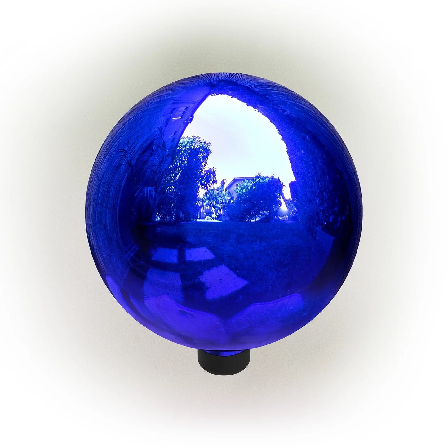 Alpine Corporation 10" Reflective Glass Gazing Globe, Blue