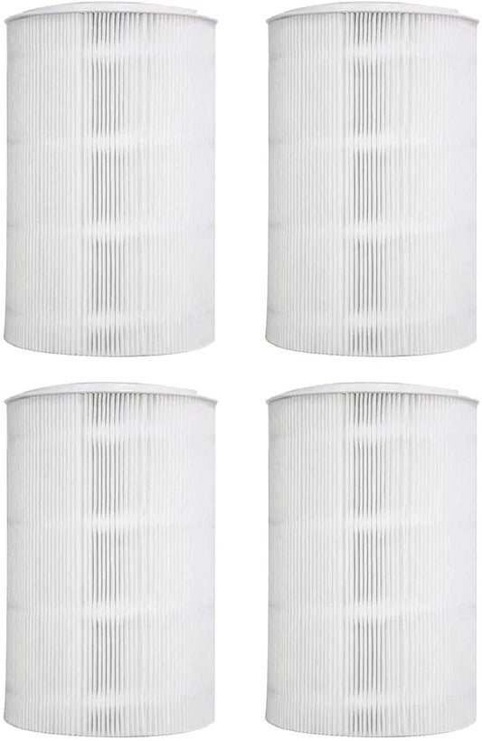 4 Filters. Particle and Activated Carbon. Nispira HEPA Blue Pure 411 Replacement Filter matching with Blueair Blue Pure 411 Air Purifiers