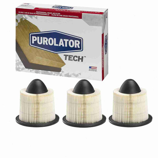 3 pc Purolator TECH TA34878 Air Filters for 25311974 26418 329 36418 46418 61946418 6418 66418 8039 88418 94418 A140 A1517C A1615 A34878 A4878 AE8039 AF1093 AF1615 AF25590 AF26303 AF484 AF4878 AF8004