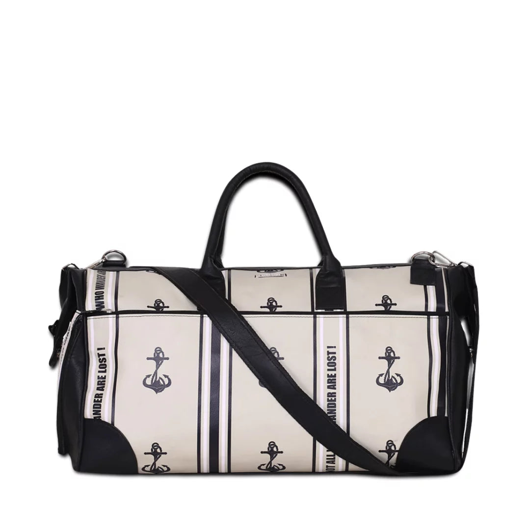 Anchors Away Unisex Large Weekender Travel  bag with Separate Shoe Compartment with Adjustable Strap