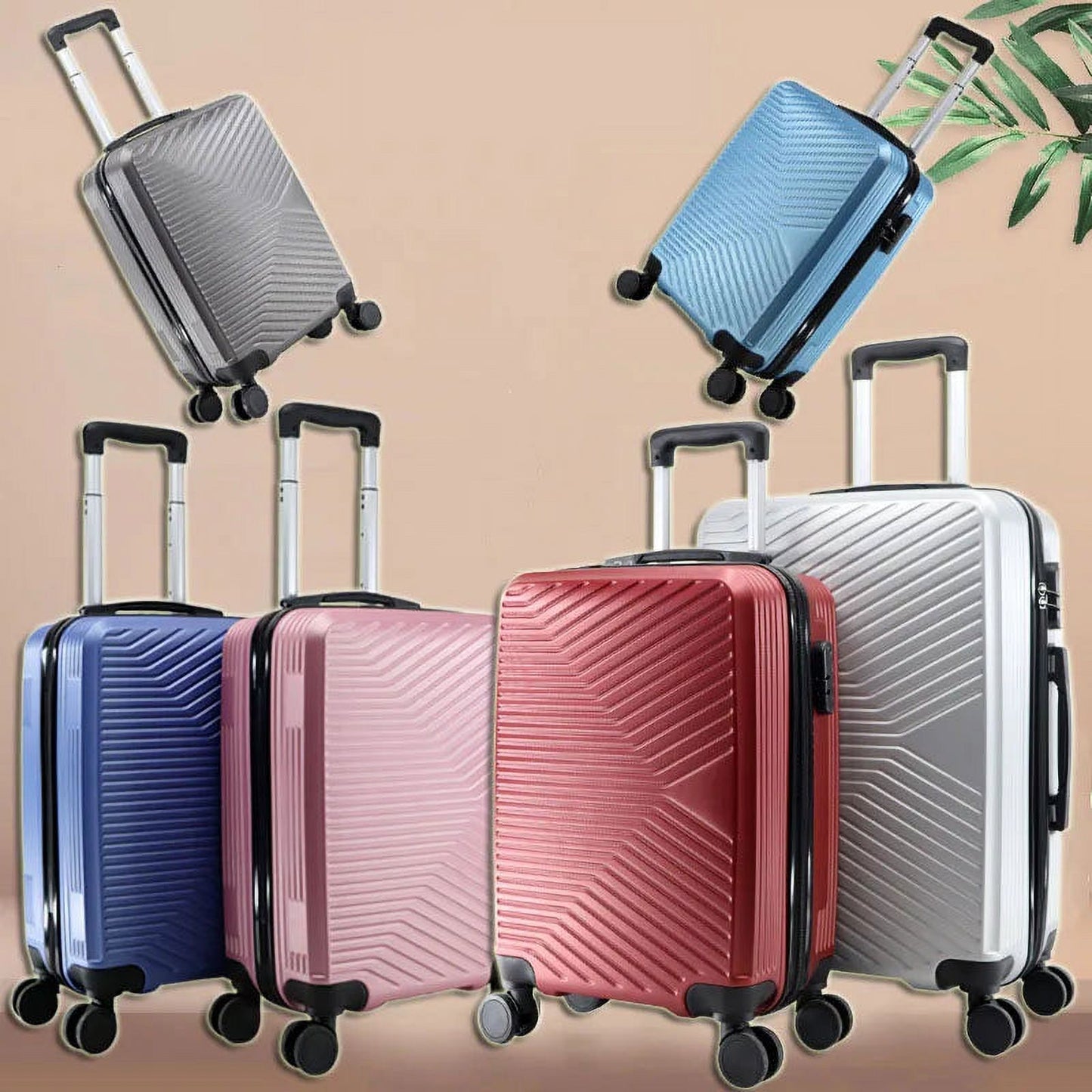 20" 24 Inch Carry-on Travel Suitcase With Cabin Wheels Trolley Rolling Zipper Luggage Bag Boarding Case Valise Free Shipping