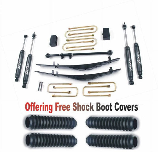 ZoneOffRoad 2000-2005 Fits  Excursion 4WD 4" Suspension System With Free Boot Protectors F11N/ZONU3100X4