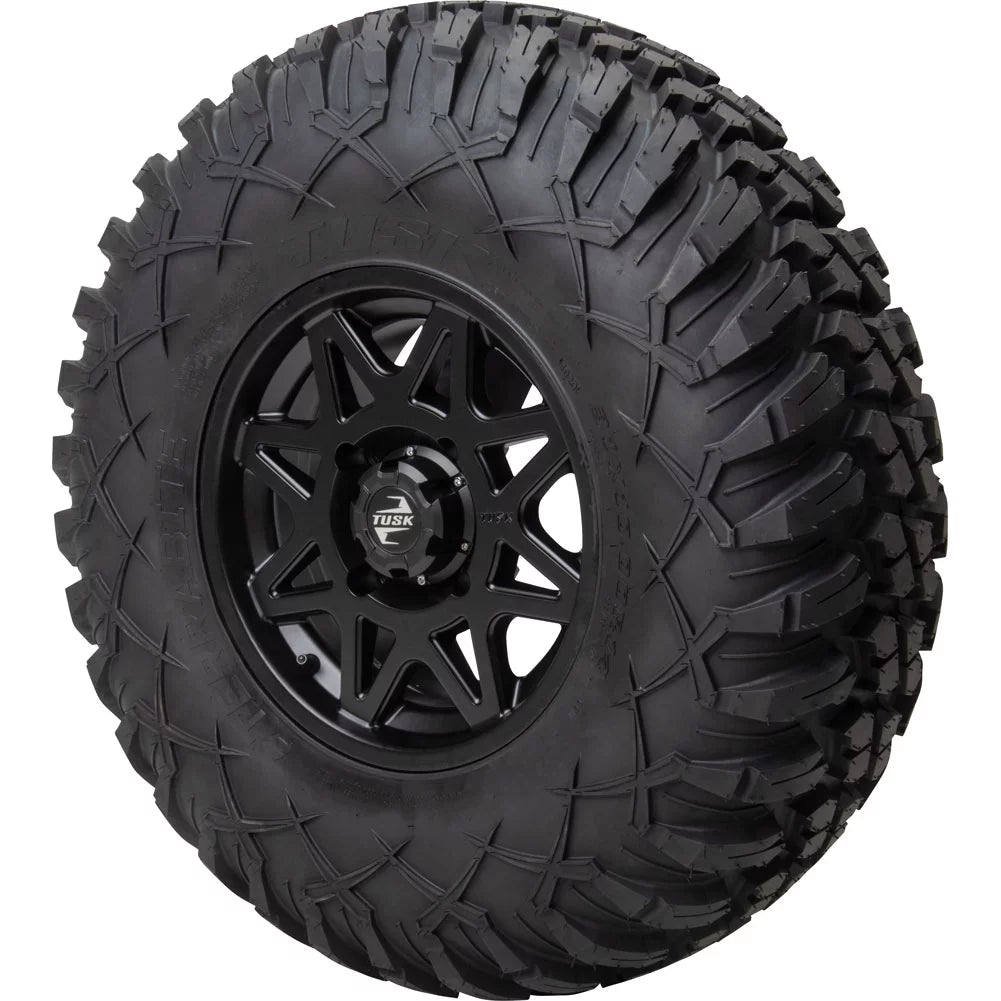 4/137 Tusk Tintic Wheel 14x7 5.0 + 2.0 Matte Black For CAN-AM Maverick X3 Max X RS Turbo RR Smart-Shox 72 Inch 2021-2022