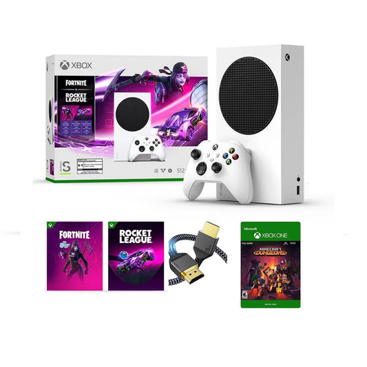 2022 Newest Edition  Xbox-Series-S 512GB SSD– Fortnite & Rocket League Bundle with Minecraft Full Game and ETECHG High Speed HDMI Cable