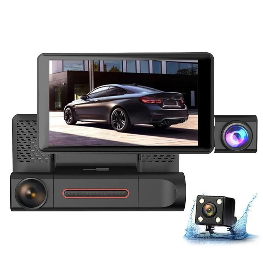 Apexeon Dash Camera,Screen Support Screen Dashcam Cam 1080p Camera 3-lens Dash Camera Inch Screen 1080p Dvr Camera 4 Dashcam Rear Cam Support Inside Rear CameraDvr Dash Camera Radirus 1080pdvr