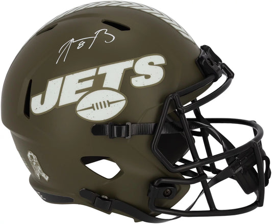 Aaron Rodgers New York Jets Autographed Riddell 2022 Salute to Service Speed Replica Helmet - Fanatics Authentic Certified