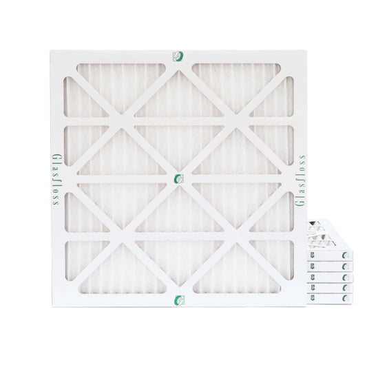 Actual Size: 13-1/2 x 13-1/2 x 7/8. 6 Pack of 14x14x1 MERV 10 Pleated Air Filters by Glasfloss