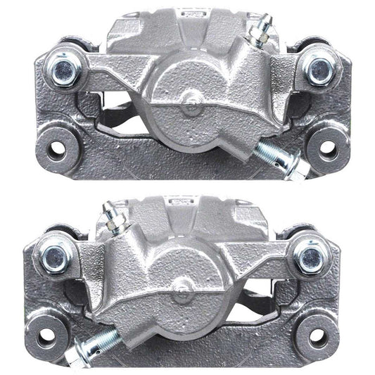 AutoShack Rear New Brake Calipers Assembly with Bracket Set of 2 Driver and Passenger Side Replacement for 2008-2014 Subaru Impreza 2009 2010 2011 2012 2013 Forester 2013-2018 2019 WRX 2.0L 2.5L AWD