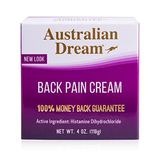 Australian Dream Back Pain Cream Jar, 4 Oz