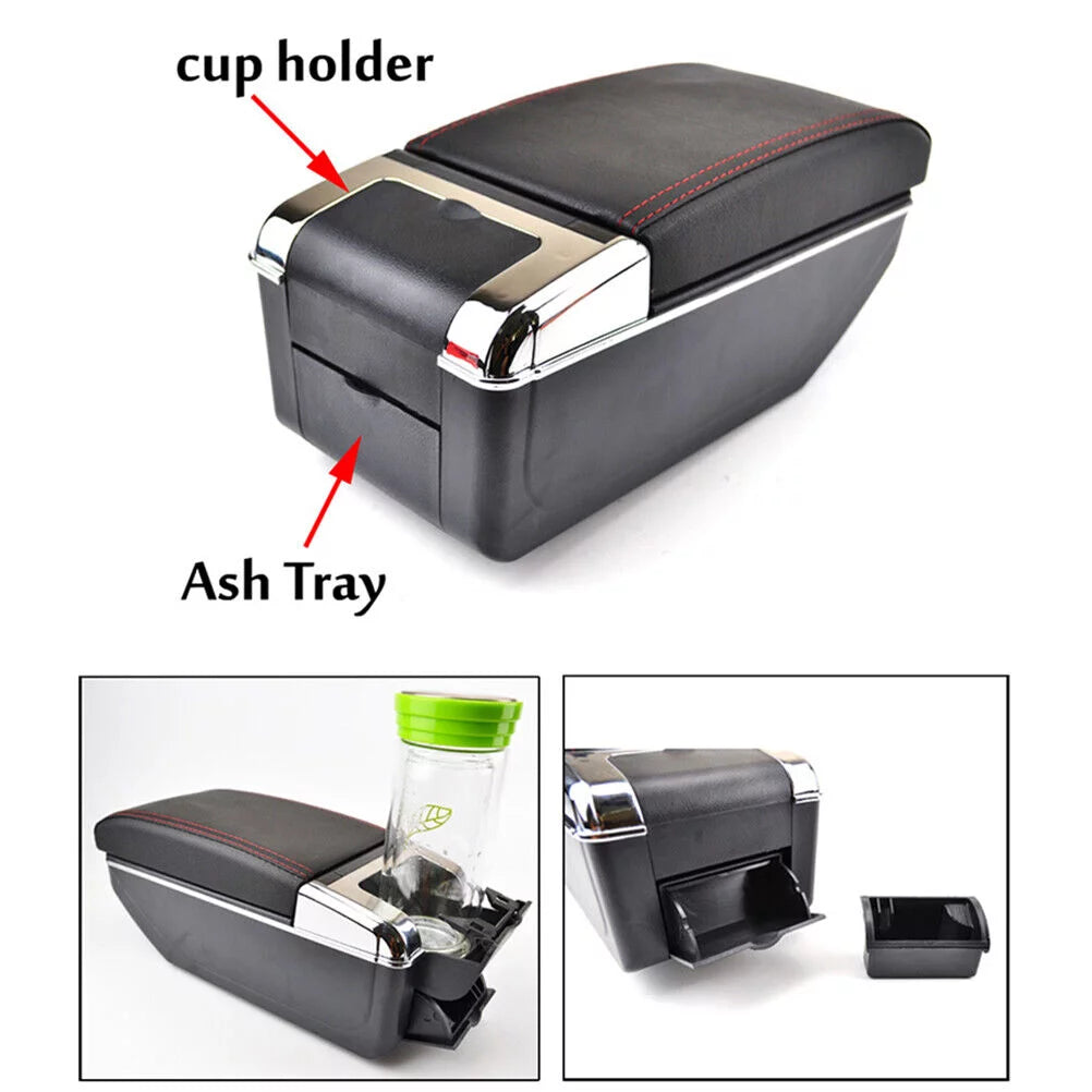 Armrest Parts For  Fiesta 2011-2019 Console Storage Box Arm Rest Cup Holder