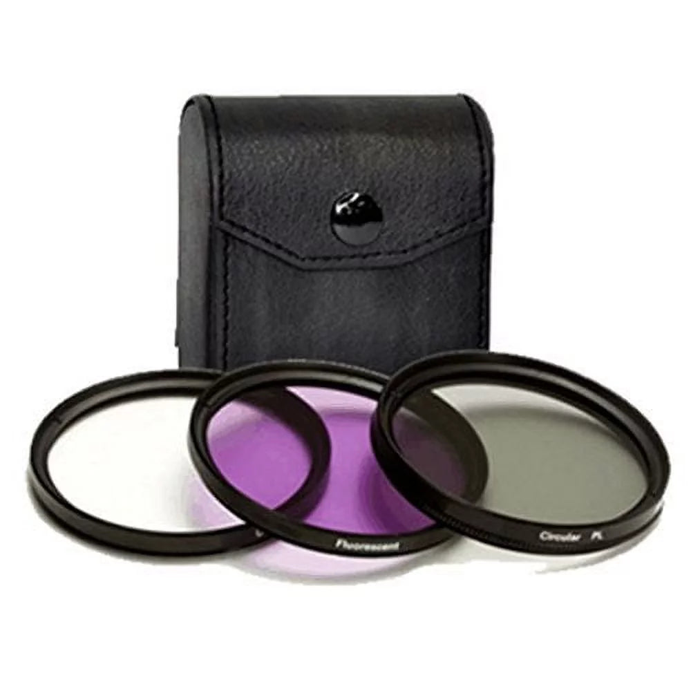 Alpha A6000 Appropriate 3-Piece Multiple Coated Filter Kit 55mm + 3pc Cleaning Kit