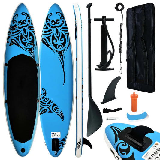 ametoys Inflatable Paddleboard Set 126"x29.9"x5.9" Blue