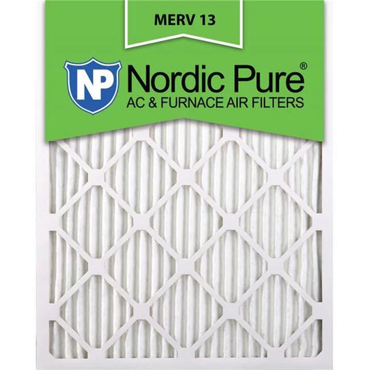 - Pack of 6. Nordic Pure 22-1-4x25x1ExactCustomM13-6 Exact MERV 13 AC Furnace Filters, 22.25 x 25 x 1 in