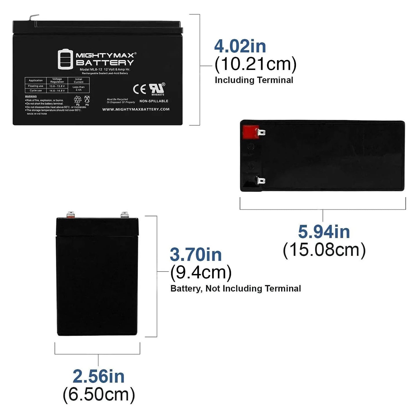 12V 8AH Battery for Mobility TravelMate + 12V Solar Panel