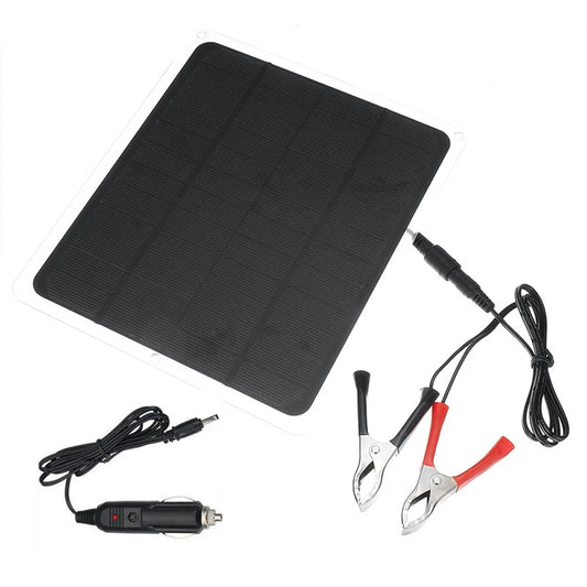 Anself 20W Monocrystalline Silicon Solar Panel for Camping Hiking Portable Charging Device