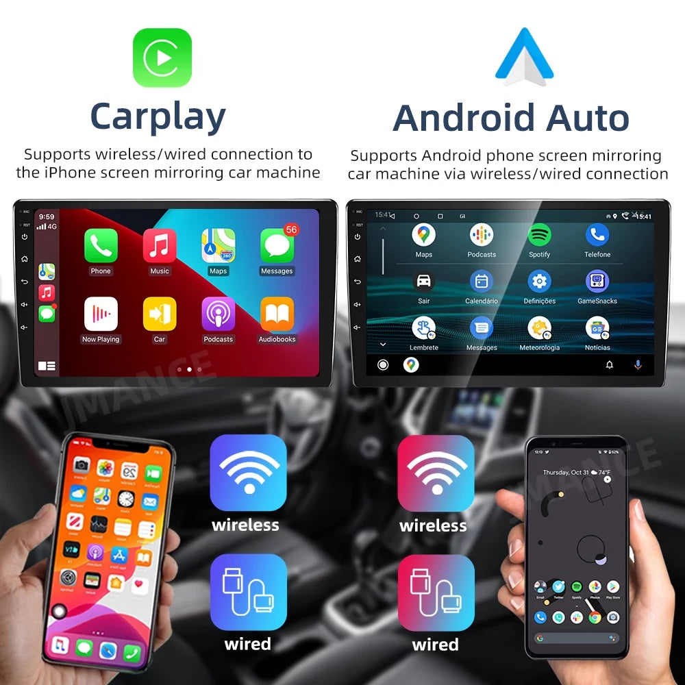 Android 11 Car GPS Navi Carplay Stereo Radio for  Escape 2007-2012 with carplay/Auto Backup Camera